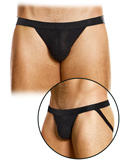 Purled Jockstrap - Black