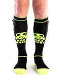 Chaussettes Brutus Gas Mask Party Pockets - Noir/jaune neon