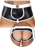 Boxer Bottomless Fetish - Noir/blanc